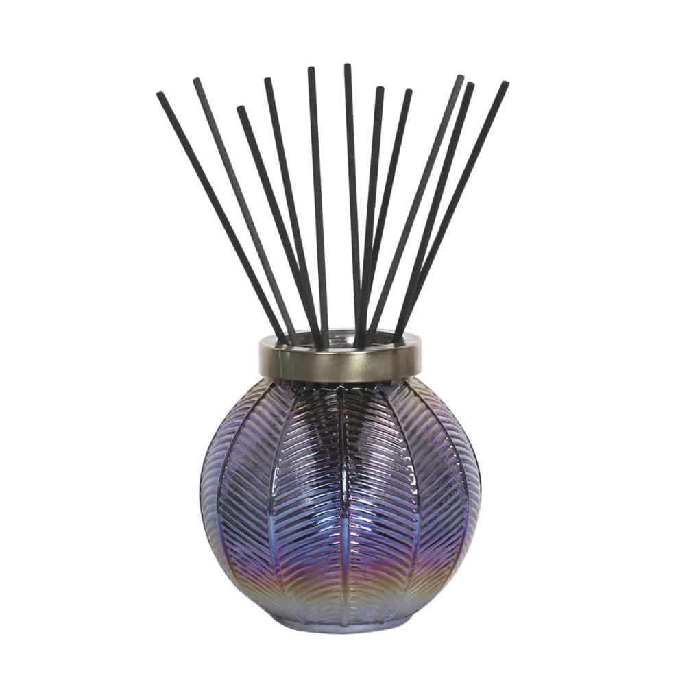 Aroma Indigo Lustre Glass Large Reed Diffuser & 50 Fibre Reeds £13.04